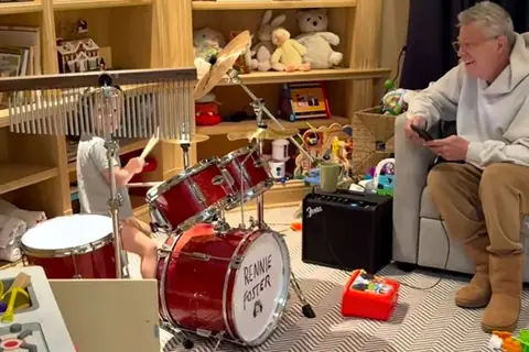 David Foster’s Son Rennie Impresses Artists With Drumming Skills