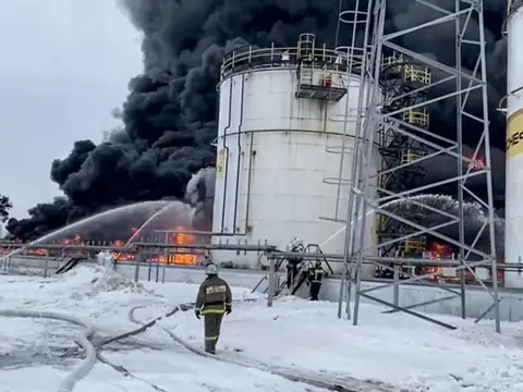 Russia Halts Fuel Exports At Its Ust-Luga Fuel Export Terminal Suspecting Ukraine Drone Attack